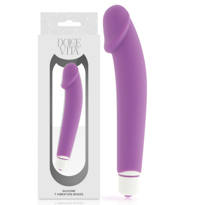 DOLCE VITA - VIBRADOR REALISTA SILICONE LILÁS