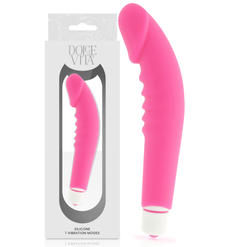 DOLCE VITA - REALISTIC PLEASURE VIBRATOR PINK SILICONE