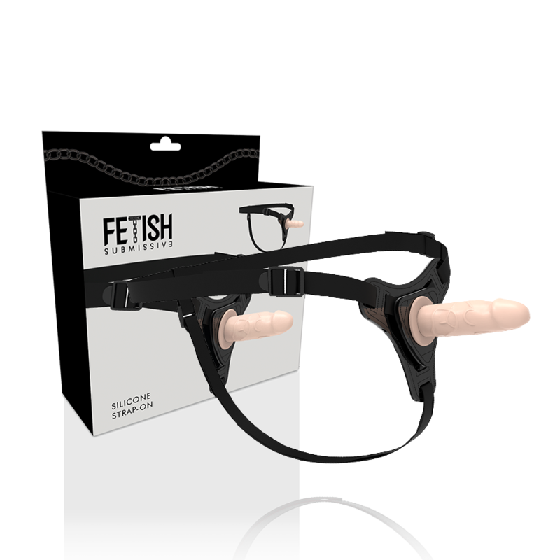 ARNÊS DE SUBMISSO FETICHE - SILICONE CARNE REALISTA 12.5 CM