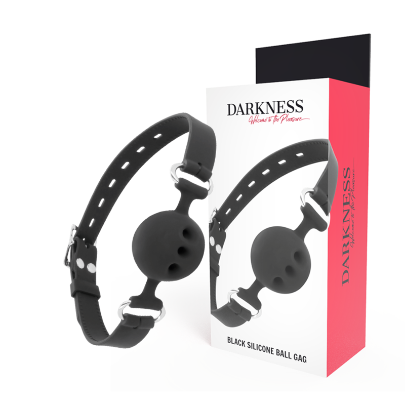 DARKNESS - BREATHABLE SILICONE GAG BLACK