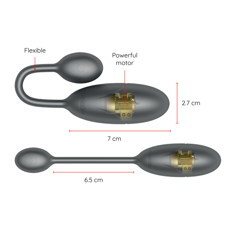 ONINDER - DENVER HUEVO VIBRADOR 7 X 2.7 CM - APP GRATUITA