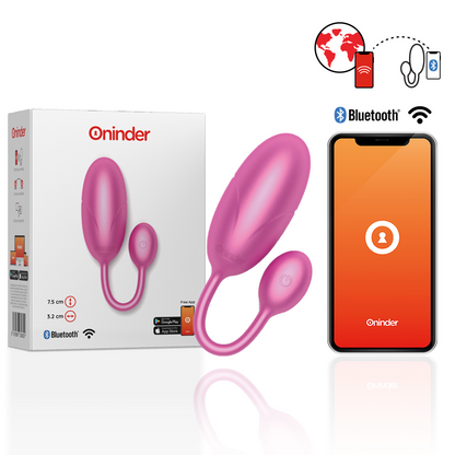ONINDER - TOKYO HUEVO VIBRADOR 7.5 X 3.2 CM - APP GRATUITA