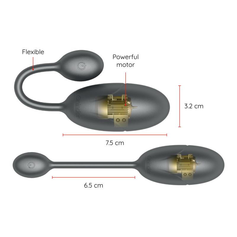 ONINDER - TOKYO HUEVO VIBRADOR 7.5 X 3.2 CM - APP GRATUITA