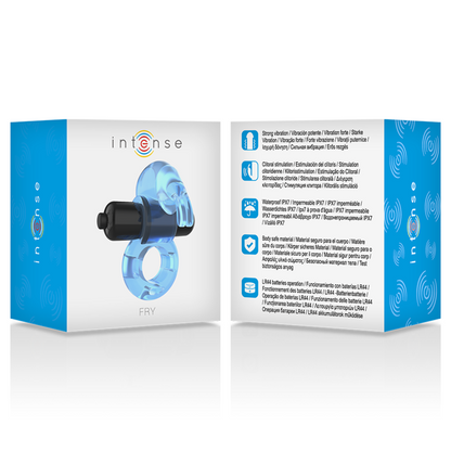 Anell vibrador blau intens