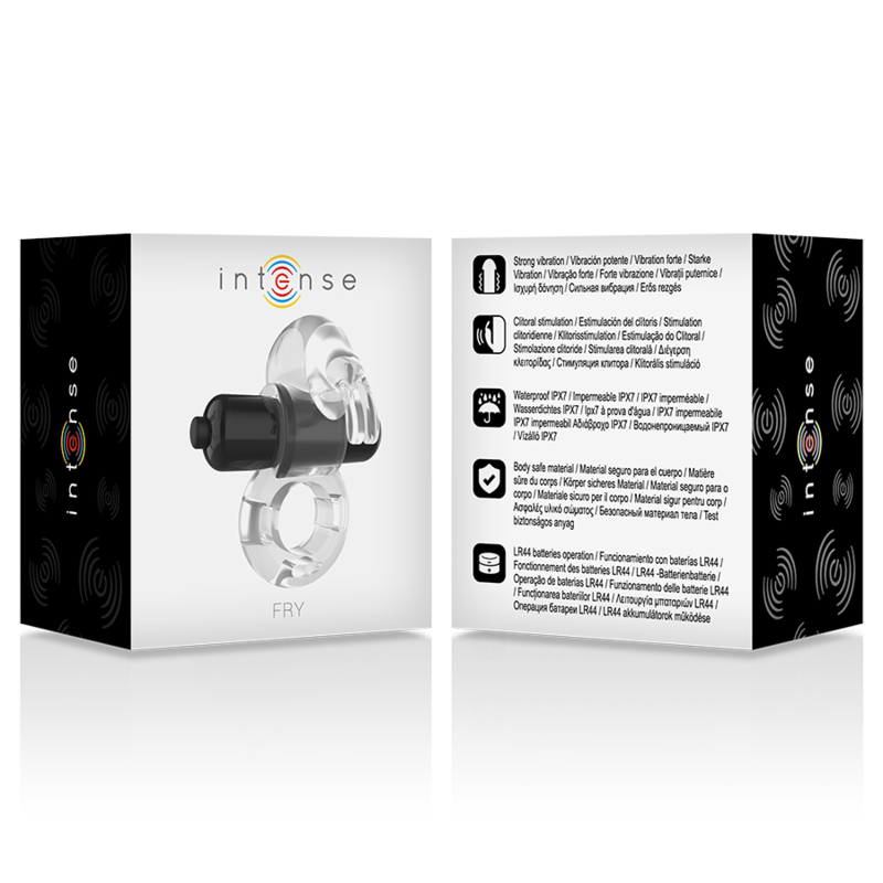 Anell vibrador transparent intens - fregit