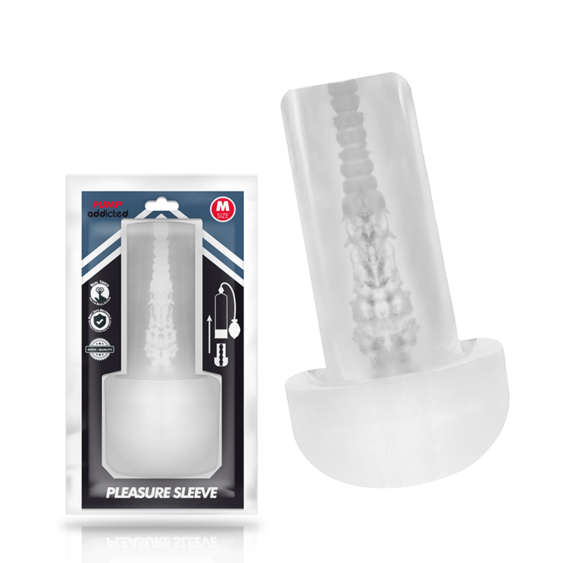 PUMP ADDICTED - MASTURBADOR PLEASURE SLEEVE TAMANHO M