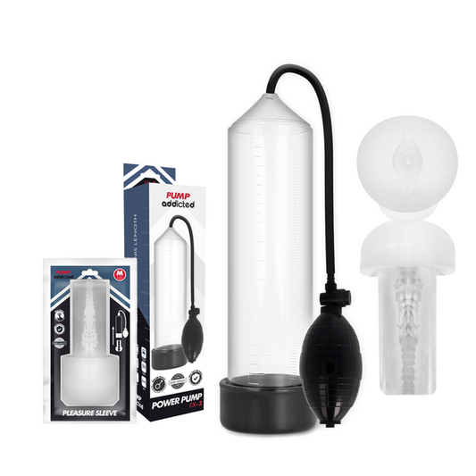 Bomba addicta - Bomba d&#39;erecció RX3 Clear amb Masturbator