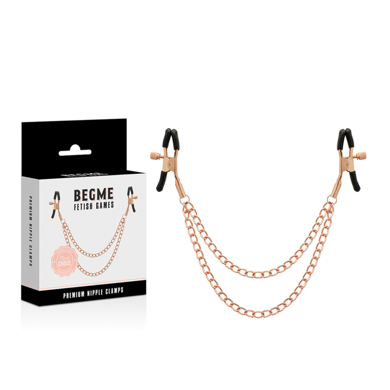 BEGME - BLACK EDITION NIPPLE CLIPS WITH CHAIN