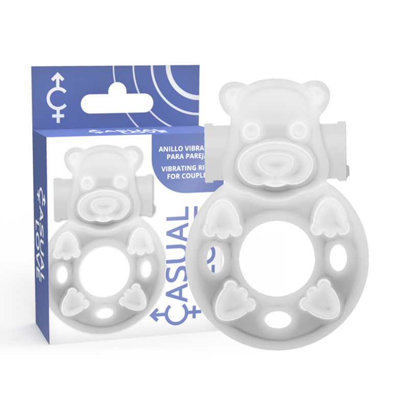 Amor casual - 26 anel de vibrador Bunny transparente