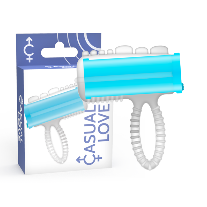 CASUAL LOVE - RING TONGUE VIBRATING BLAU