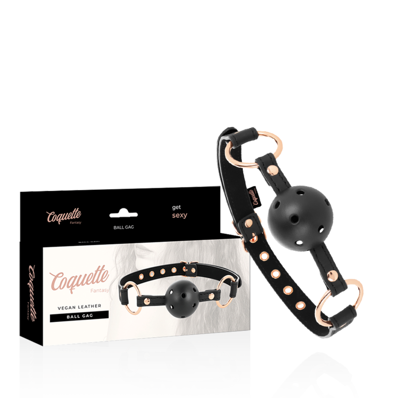 COQUETTE CHIC DESIRE - FANTASIA Mordaça Respirável COURO VEGAN