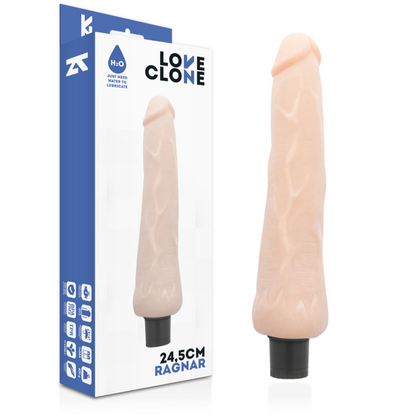 LOVECLONE - RAGNAR REALISTIC VIBRATOR SELF LUBRICATING 24.5 CM -O- 3.5 CM