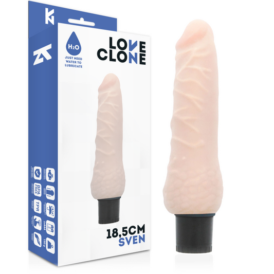 LOVECLONE - SVEN REALISTIC VIBRATOR SELF LUBRICATION 18.5 CM -O- 3.3 CM