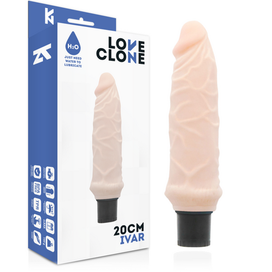 LOVECLONE - IVAR REALISTIC VIBRATOR SELF LUBRICATION 20 CM -O- 3.7 CM
