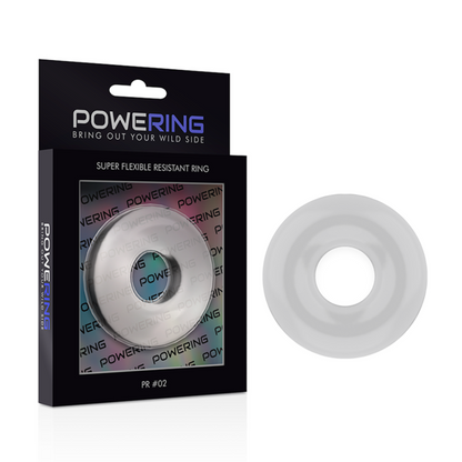 POWERING - SUPER FLEXIBLE I RESISTENT ANELL PENIS 4.5CM CLEAR