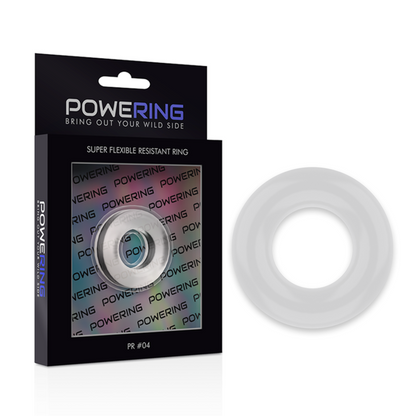 POWER - SUPER FLEXIBEL OCH RESISTENT PENISRING 3,8 CM PR04 CLEAR