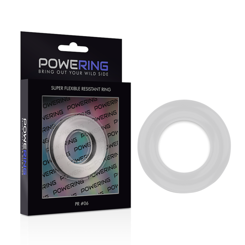 POWERING - SUPER FLEXIBLE I RESISTENT ANELL PENIS 5.5CM PR06 CLEAR