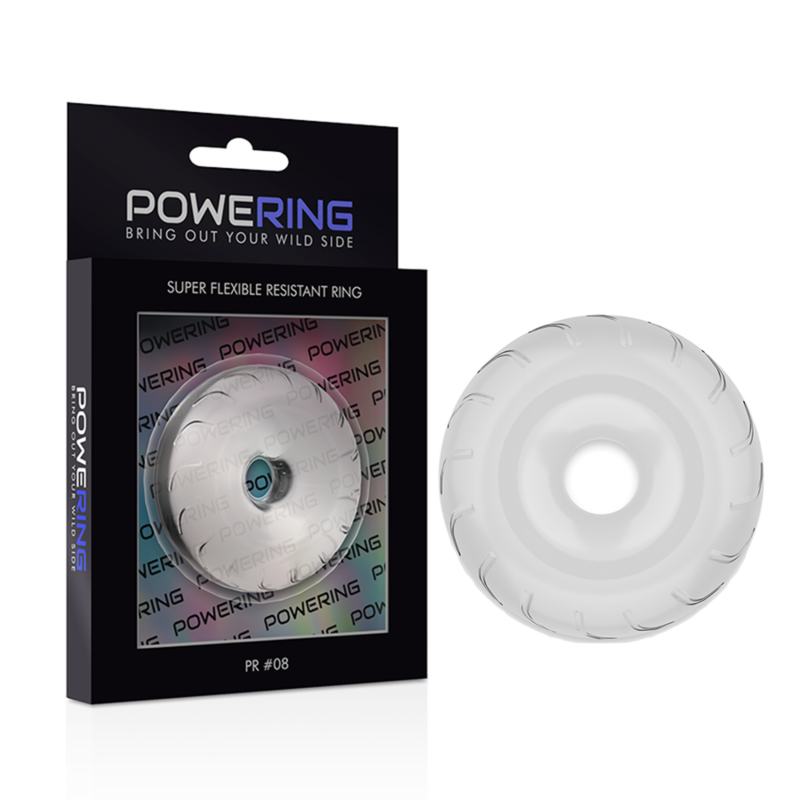 POWERING - SUPER FLEXIBLE I RESISTENT ANELL PENIS 5CM PR08 CLEAR