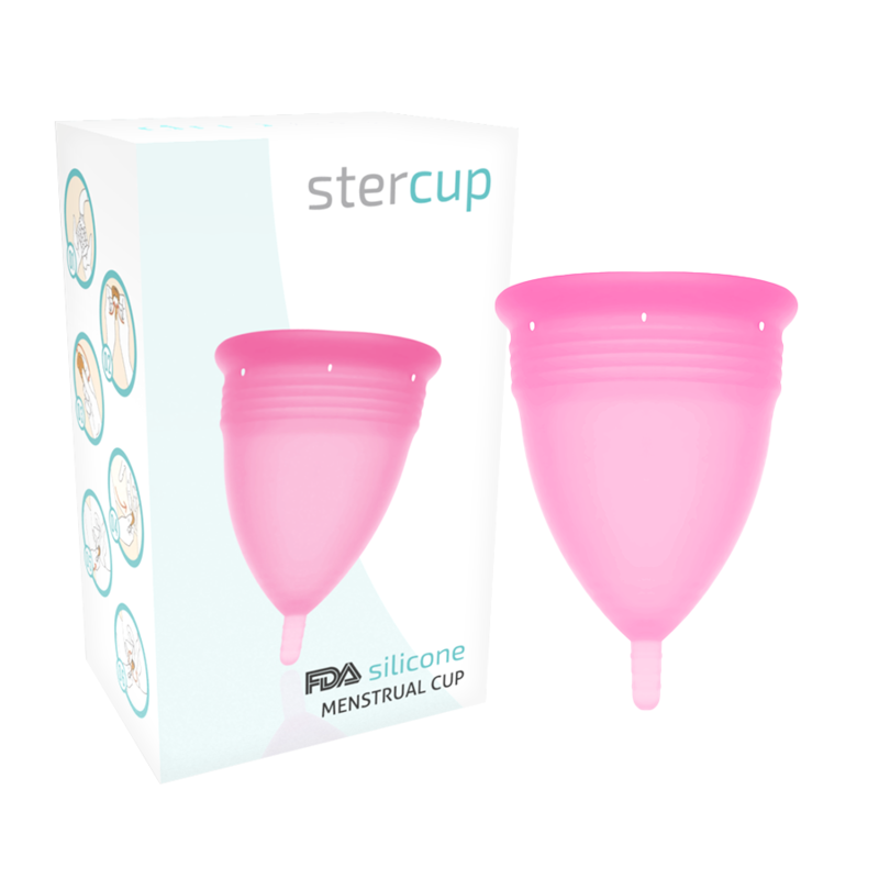 STERCUP - MENSTRUAL CUP FDA SILICONE PINK - SIZE L