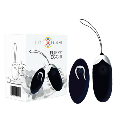 INTENSE - FLIPPY II RECHARGEABLE REMOTE EGG BLACK