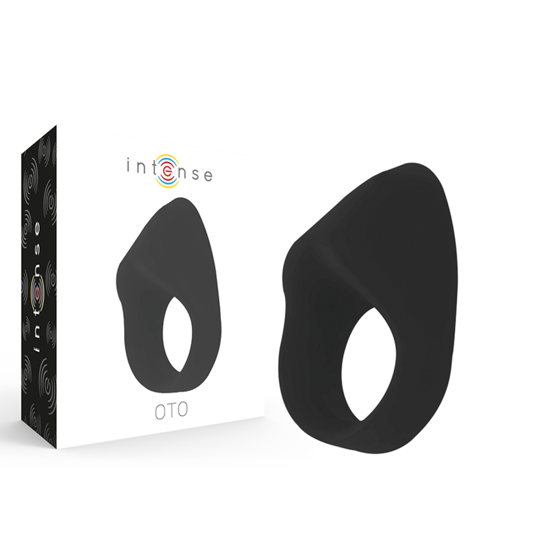 Anell vibrador i recarregable negre