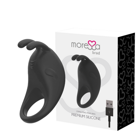 Moressa - Brad Premium Silicona recarregable de negre