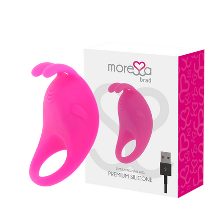 Moressa - Brad Premium Silicona Rosa recarregable