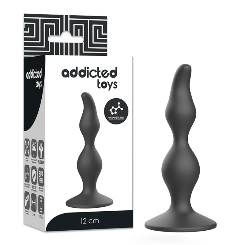 ADDICTED TOYS - PLUG ANAL 12 CM PRETO