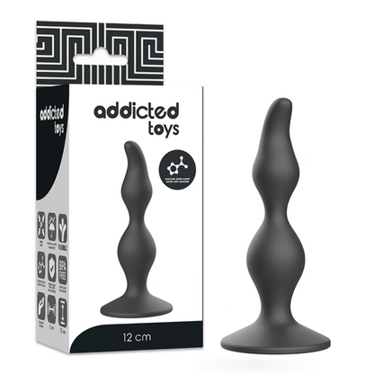 ADDICTED TOYS - PLUG ANAL 12 CM PRETO