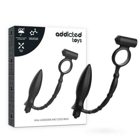 Joguines addictes: connector anal amb anell vibrador