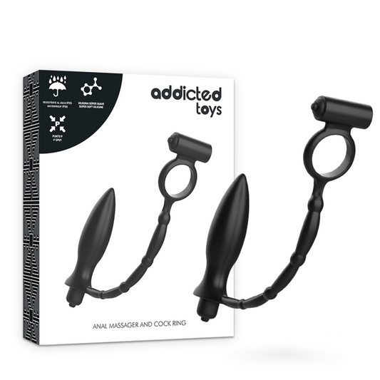 ADDICTED TOYS - PLUG ANAL AMB ANELL VIBRADOR