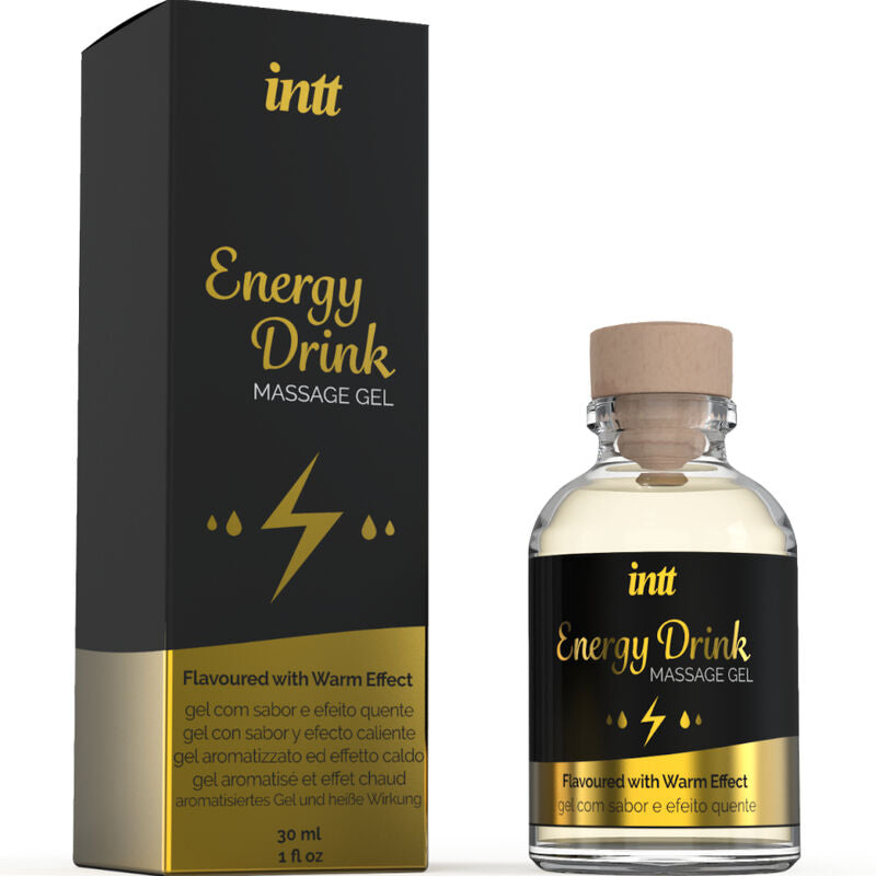 INTT MASSAGE &amp; ORAL SEX - MASSAGE GEL WITH ENERGY DRINK FLAVOR AND WARMING EFFECT