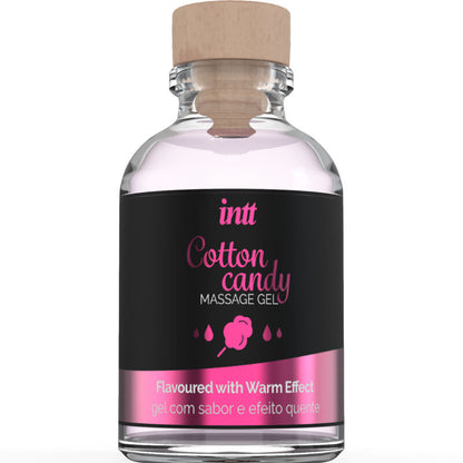 INTT MASSAGE &amp; ORAL SEX - COTTON CANDY FLAVORED MASSAGE GEL WITH WARMING EFFECT
