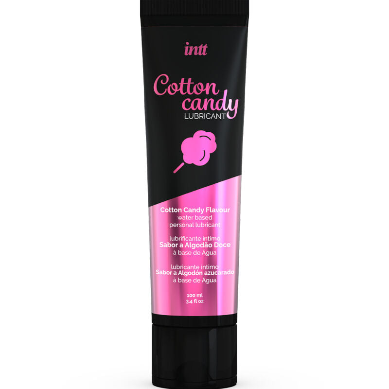 INTT LUBRICANTS - WATER-BASED INTIMATE LUBRICANT WITH A DELICIOUS COTTON CANDY FLAVOR