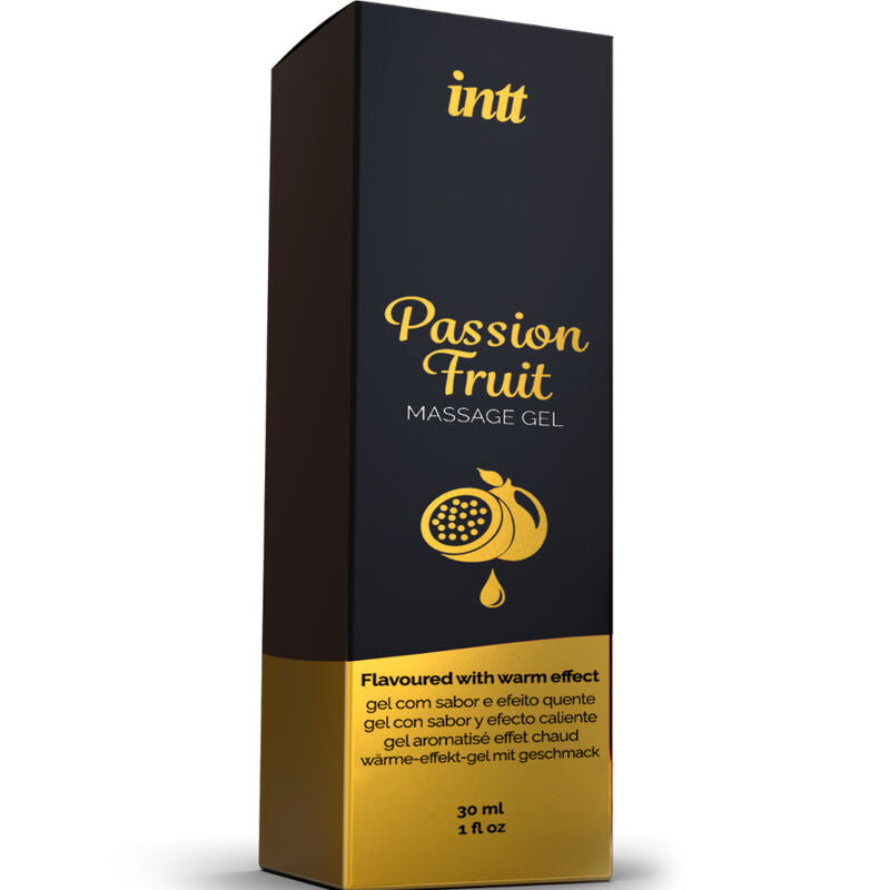 INTT MASSAGE &amp; ORAL SEX - PASSION FRUIT FLAVOR MASSAGE GEL WITH WARMING EFFECT