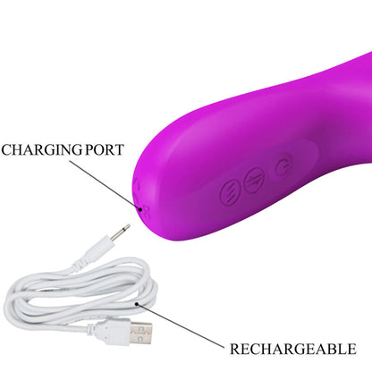 PRETTY LOVE - REESE ROTATING VIBRATOR PURPLE