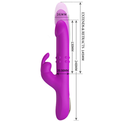 PRETTY LOVE - REESE ROTATING VIBRATOR PURPLE