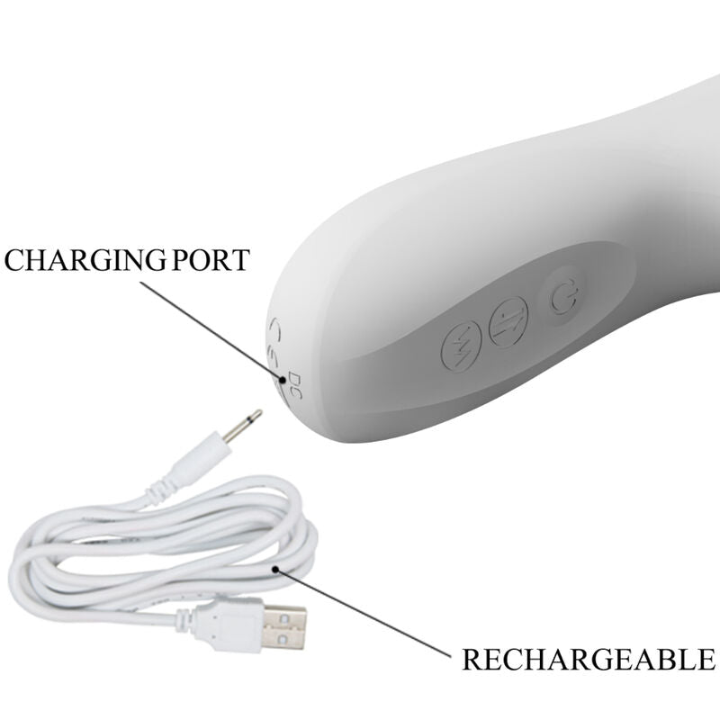 PRETTY LOVE - REESE ROTATING VIBRATOR SILVER