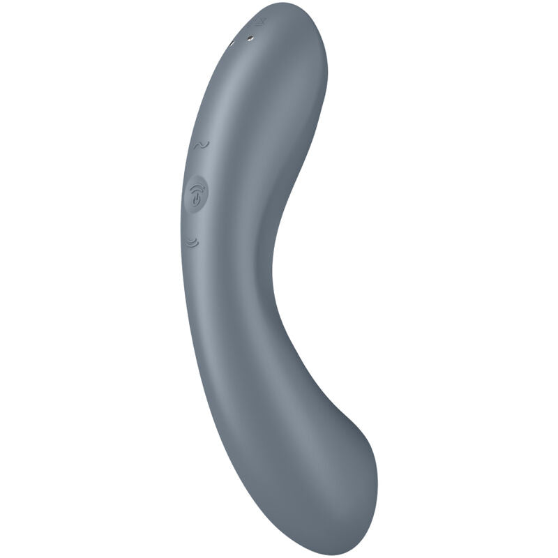 SATISFYER - CURVE TRINITY 1 AIR PULSE VIBRATION GRAY
