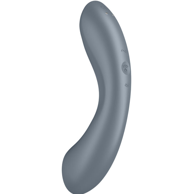 SATISFYER - CURVE TRINITY 1 AIR PULSE VIBRATION GRAY