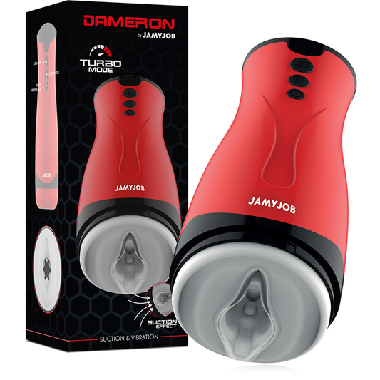 Jamyjob - Masturbador de sucção e vibração Dameron