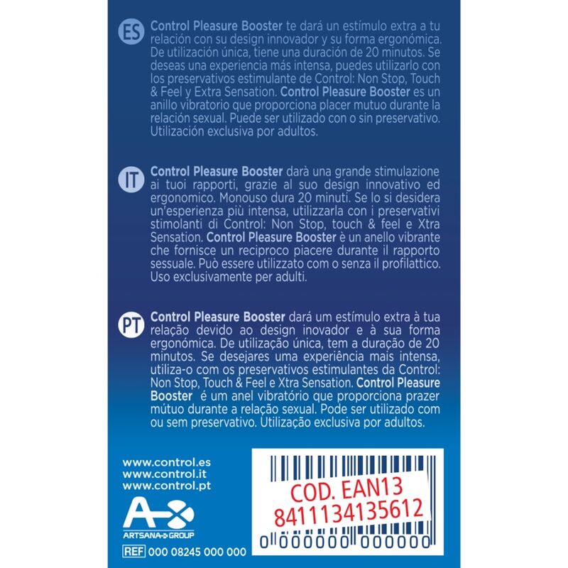 Control: anell vibrador de reforçador de plaer