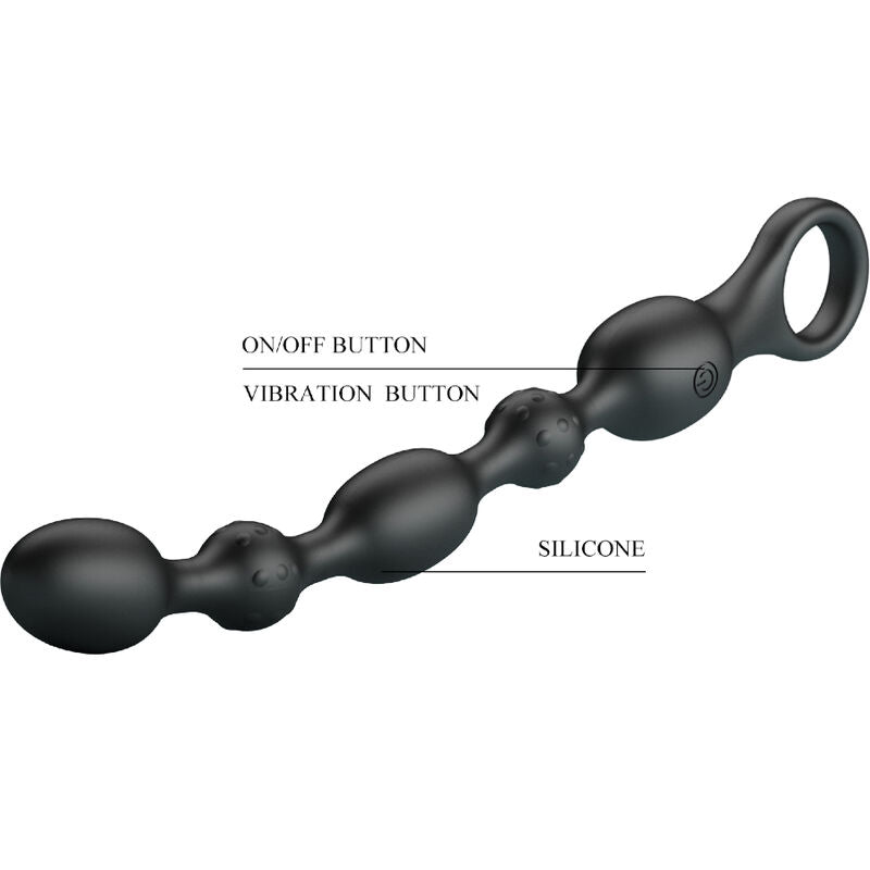 PRETTY LOVE - VAN ANAL BEADS 10 VIBRATIONS RECHARGEABLE SILICONE