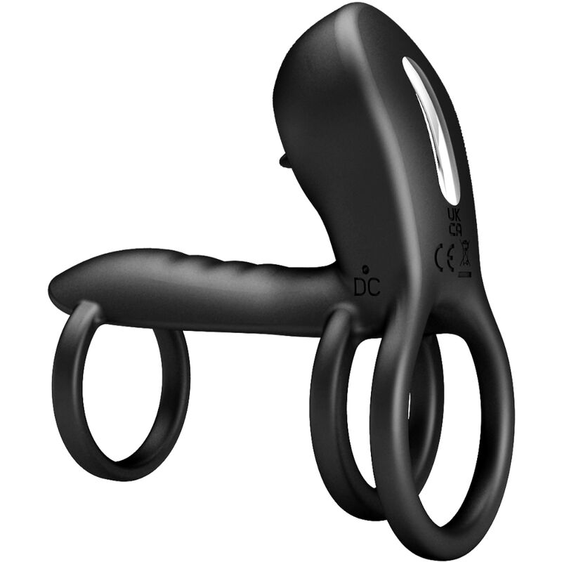 Pretty Love - Jammy Penis Case 12 Vibracions amb llengua de silicona recarregable