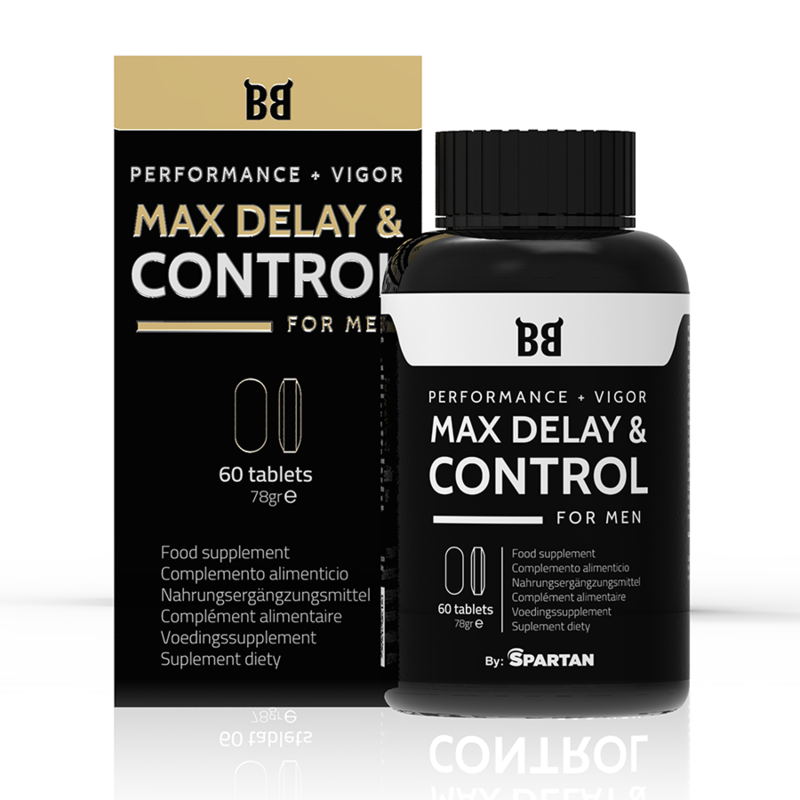 BLACK BULL - MAX DELAY &amp; CONTROL MÀXIM RENDIMENT PER A HOME 60 CÀPSULES