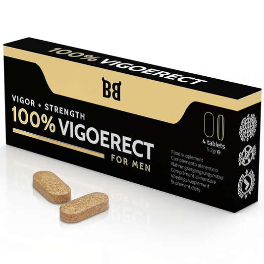 BLACK BULL - 100% VIGOERECT POTENCIADOR PER A HOME 4 CÀPSULES