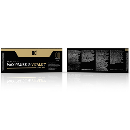 BLACK BULL - MAX PAUSE &amp; VITALITY RETARDANT ДЛЯ ЧОЛОВІКІВ 4 КАПСУЛИ