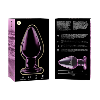 NEBULA SERIES BY IBIZA - MODELO 3 PLUG CRISTAL TRANSPARENTE 11 CM -O- 5 CM