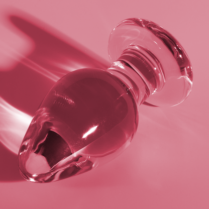 NEBULA SERIES BY IBIZA - MODEL 3 PINK GLASS PLUG 11 CM -OR- 5 CM
