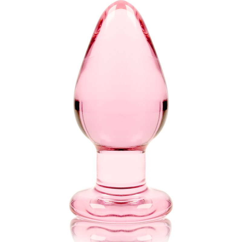 NEBULA SERIES BY IBIZA - MODEL 3 PINK GLASS PLUG 11 CM -OR- 5 CM